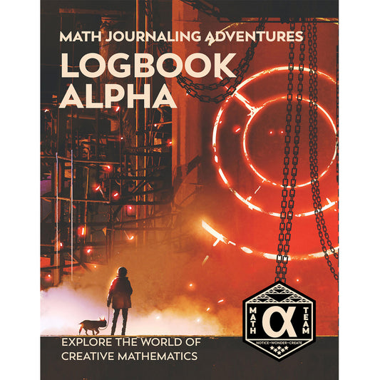 Logbook Alpha hardcover math journal by Denise Gaskins