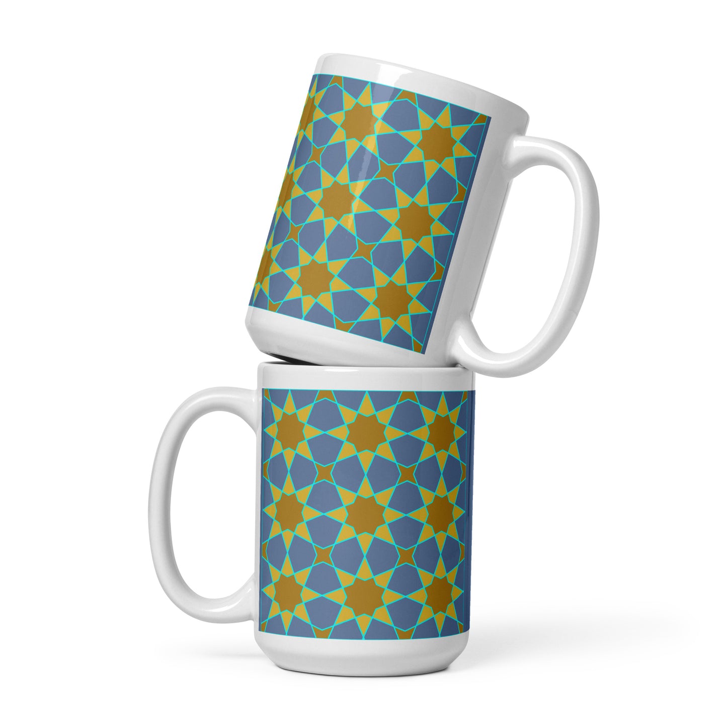 Geometric Sunflowers Mug