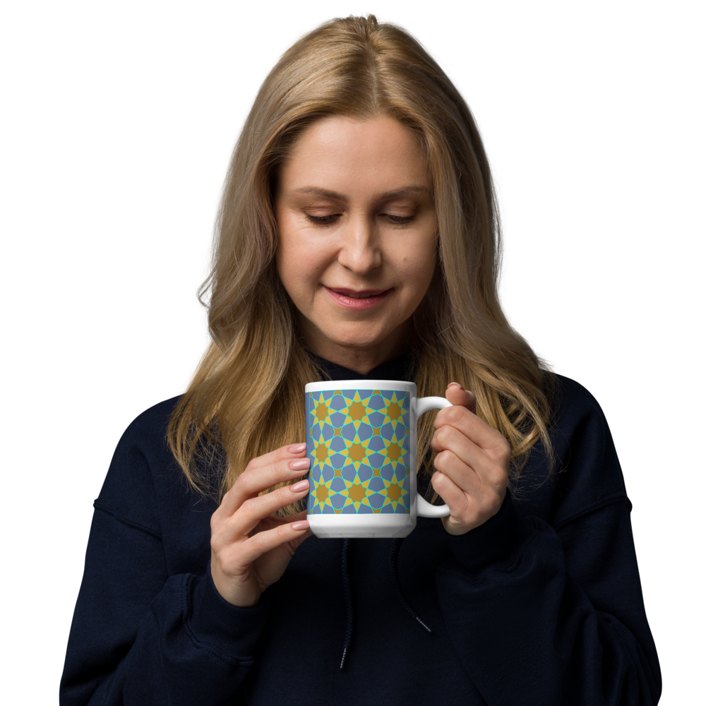Geometric Sunflowers Mug